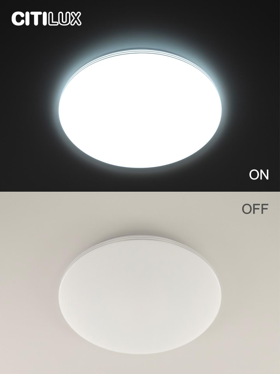 потолочная светодиодная люстра citilux симпла cl714330g