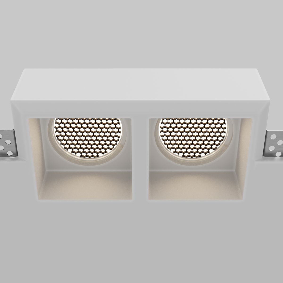 встраиваемый светильник maytoni technical gyps modern dl131-gu10-02-w