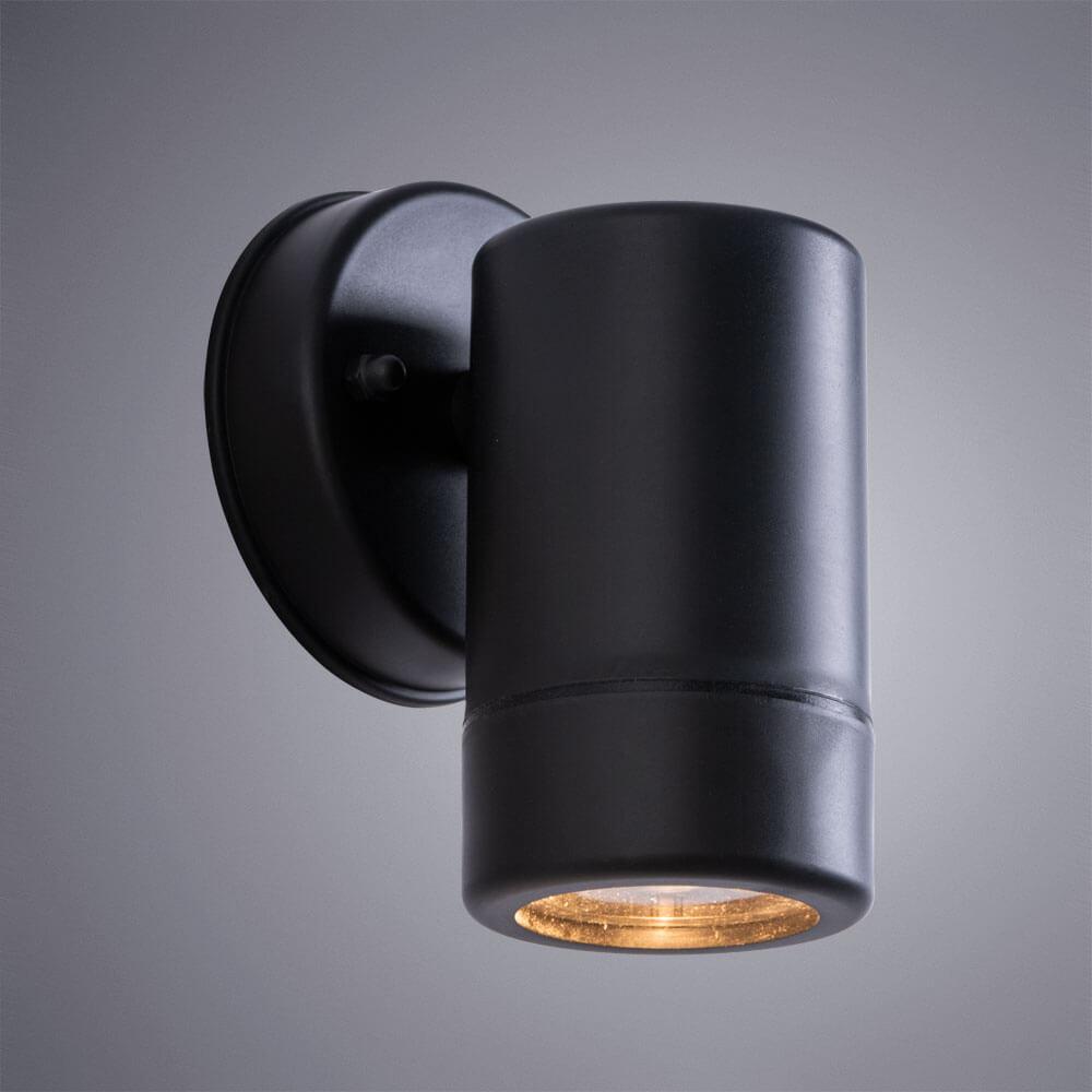 уличный настенный светильник arte lamp atlas a3503al-1bk