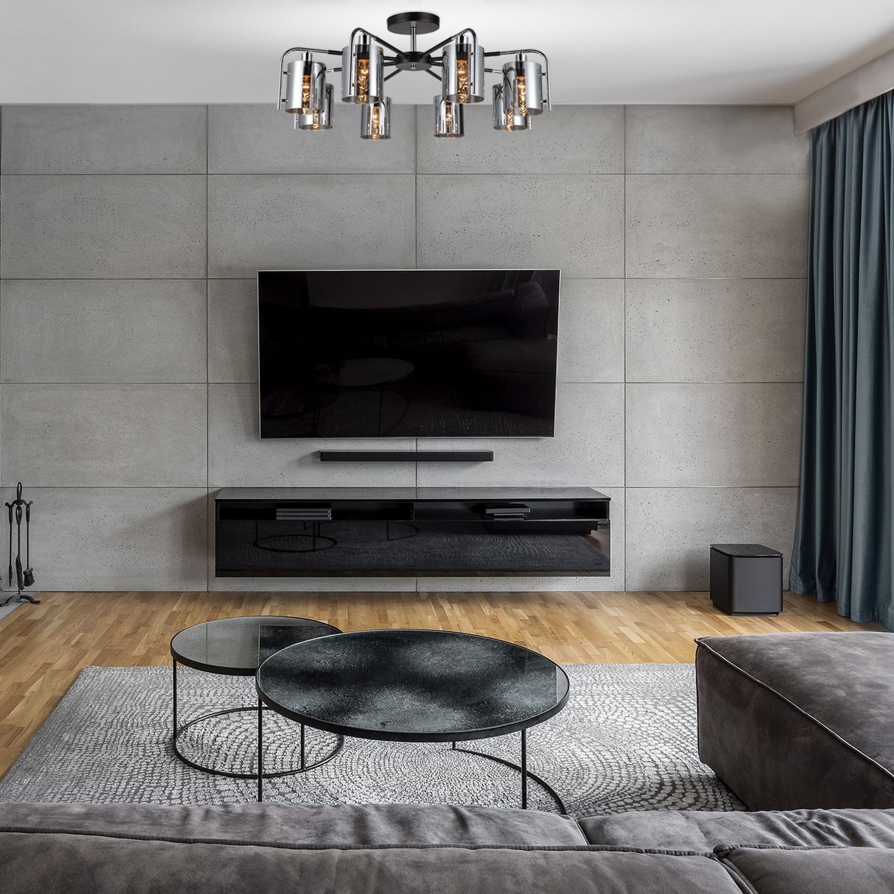 люстра на штанге escada elegant 671/8p chrome