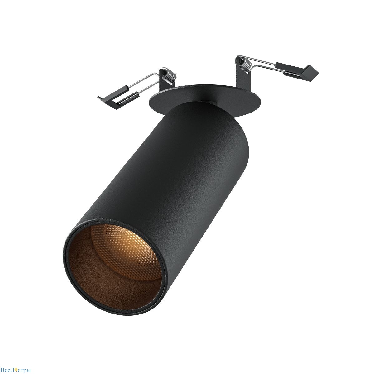 встраиваемый спот maytoni focus led c053cl-l12w2.7k-w-b