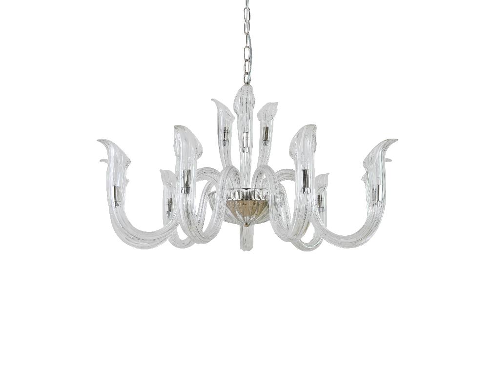 подвесная люстра newport lilia 3653+9/с nickel м0070746