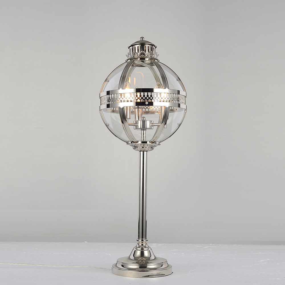 настольная лампа delight collection residential km0115t-3s nickel