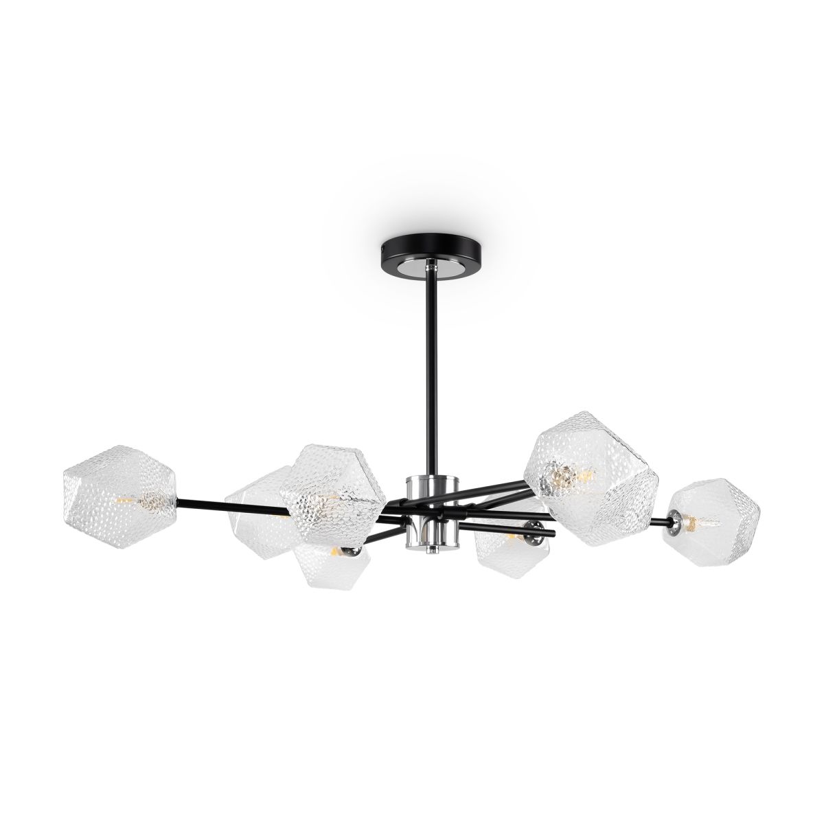 люстра на штанге freya floristic fr5328cl-08b