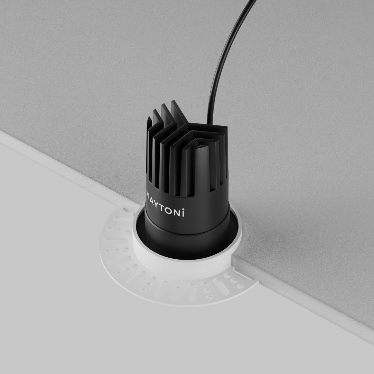 встраиваемый светильник maytoni dip dl119-10w-4k-trs-b