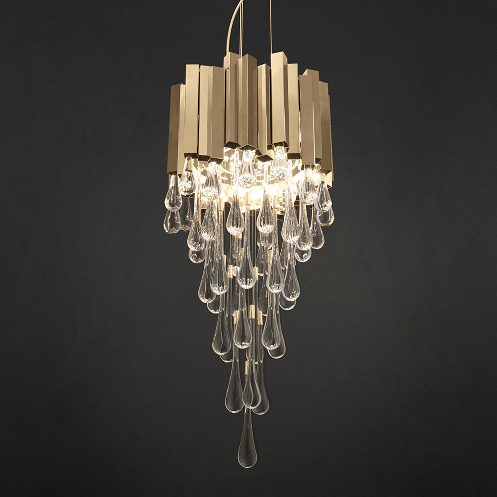 подвесная люстра delight collection trump km0988p-8 gold