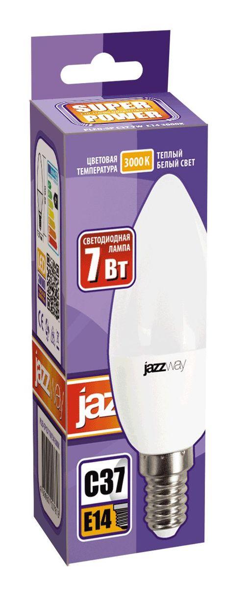 лампа светодиодная jazzway e14 7w 3000k матовая 1027818-2