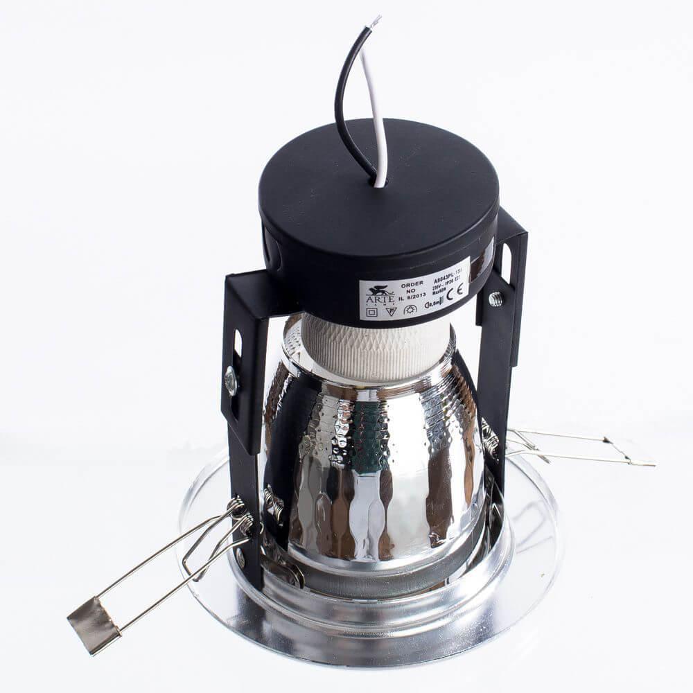 встраиваемый светильник arte lamp downlights a8043pl-1si