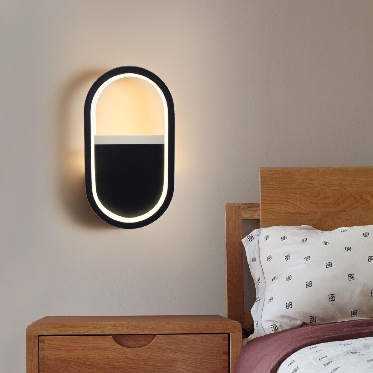 настенный светильник reluce 86862-9.2-001il led9w bk