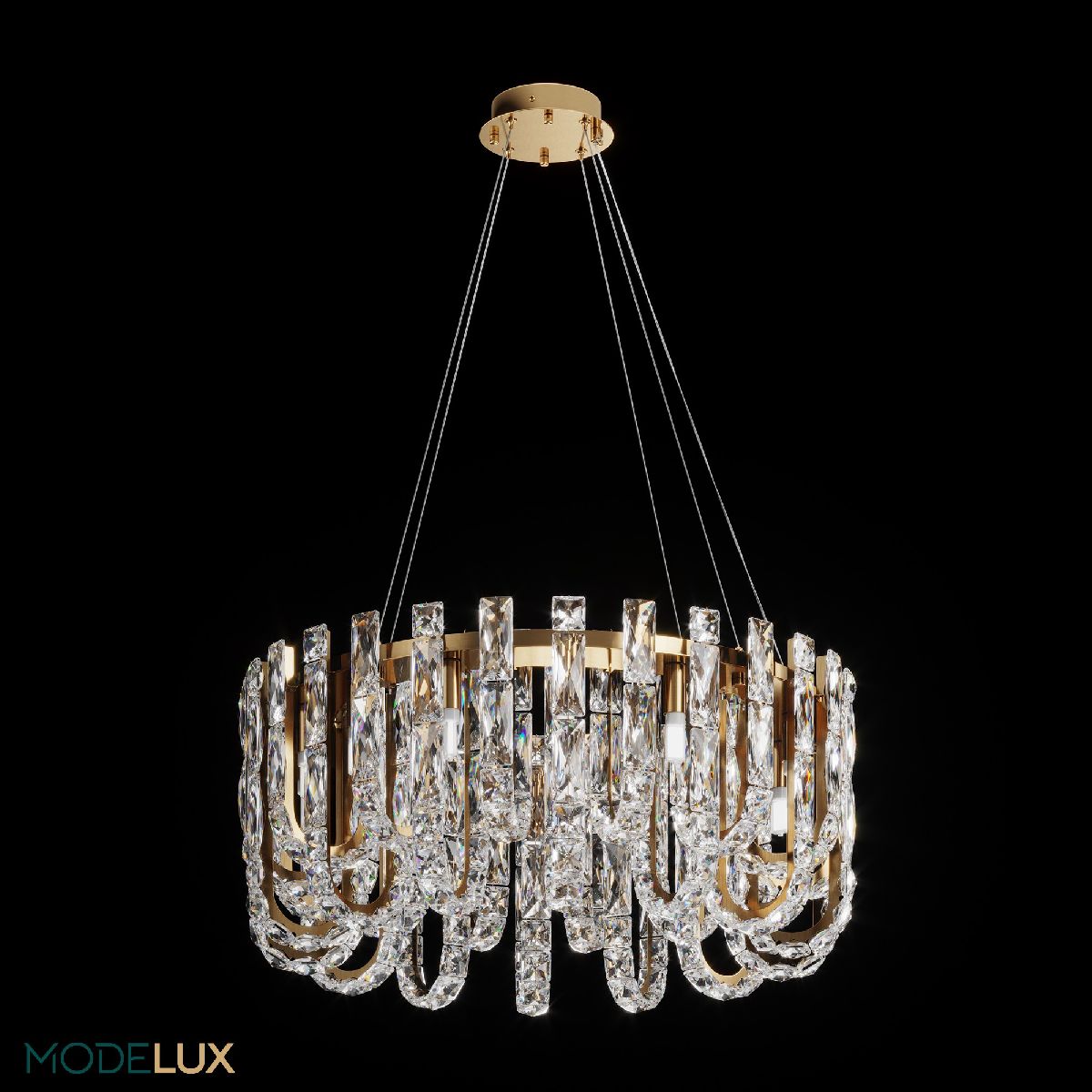 подвесная люстра modelux ml.6621.14 bs