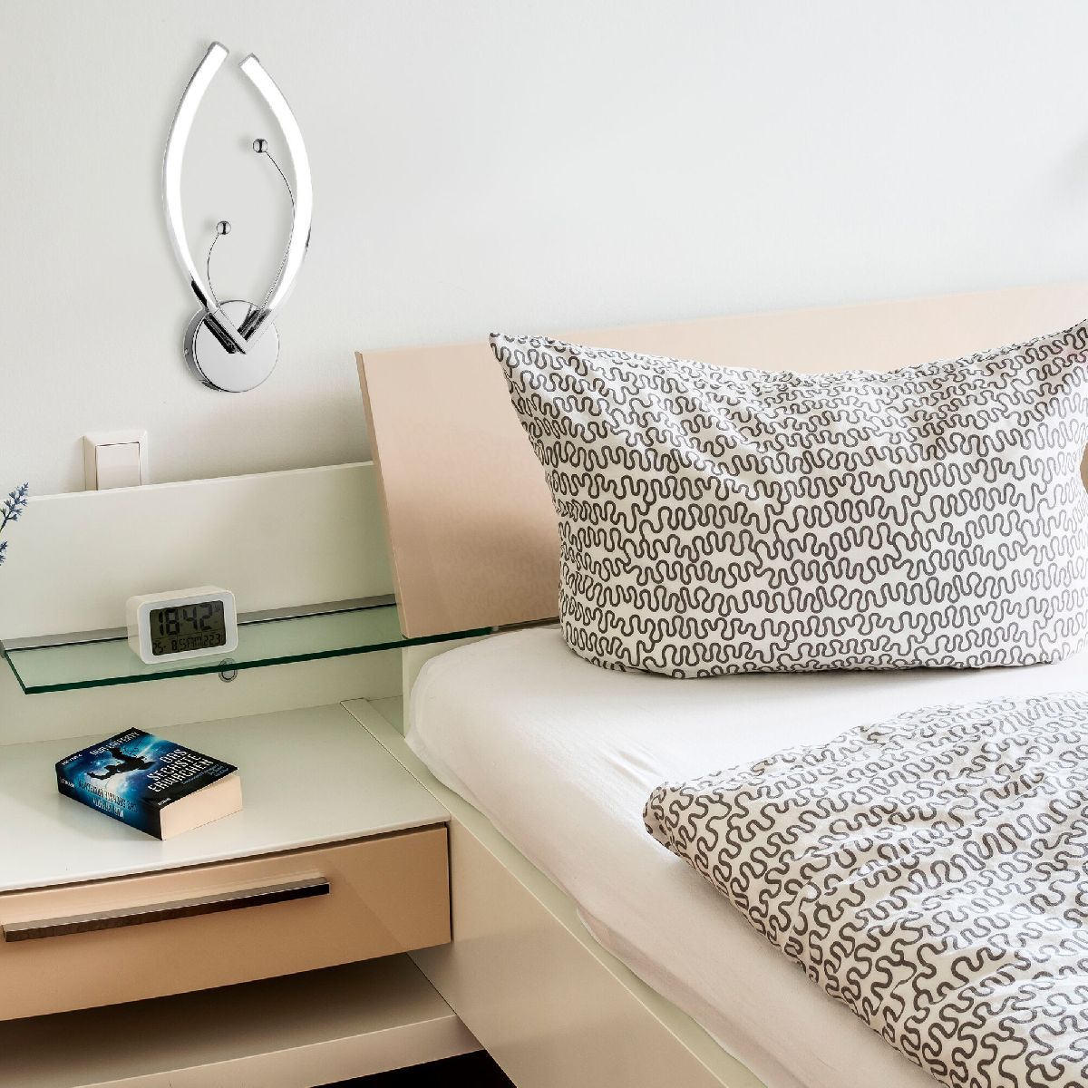 настенный светильник eurosvet fiona 90056/1 хром 00000080803