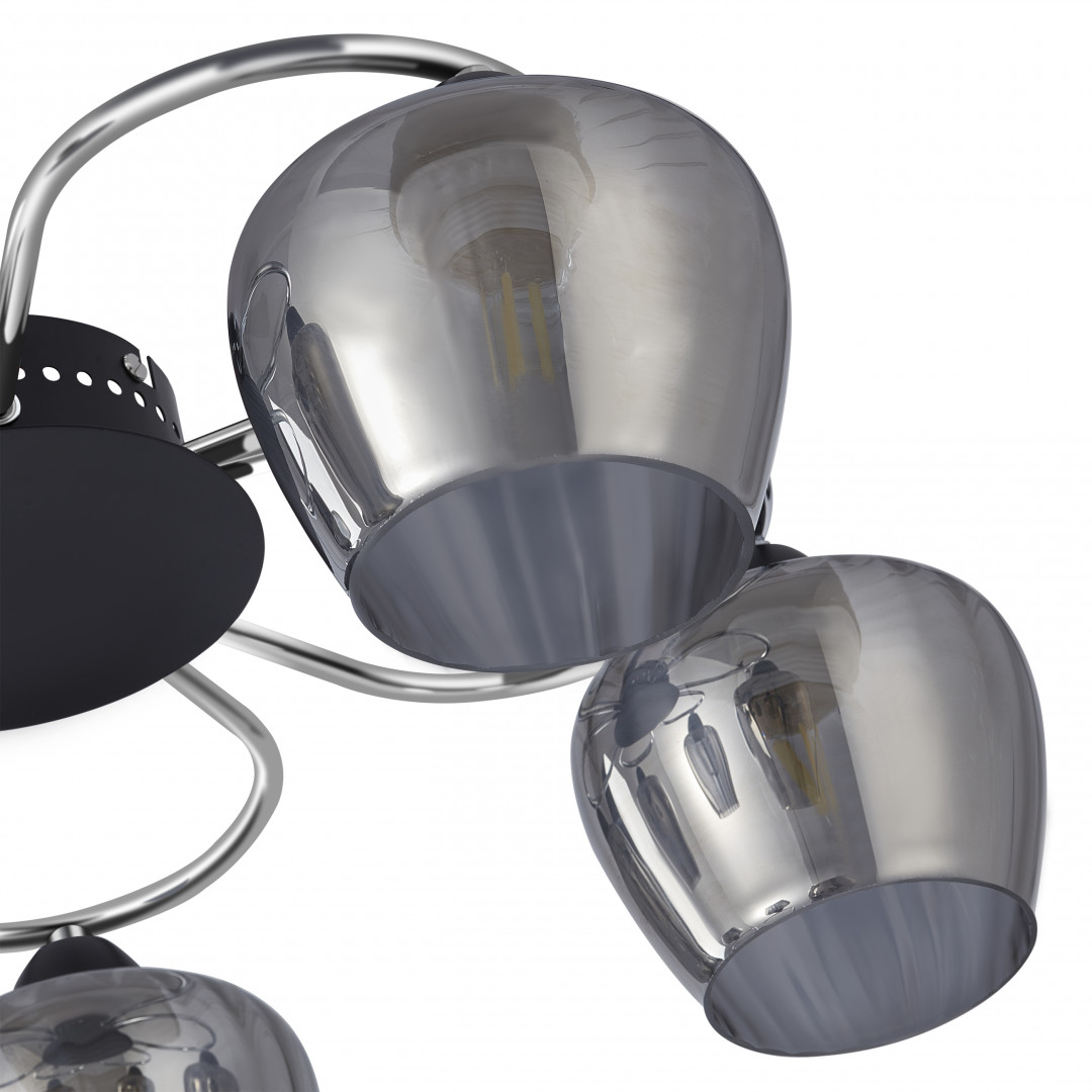 потолочная люстра arte milano amalfi 321508/5 cr+bk