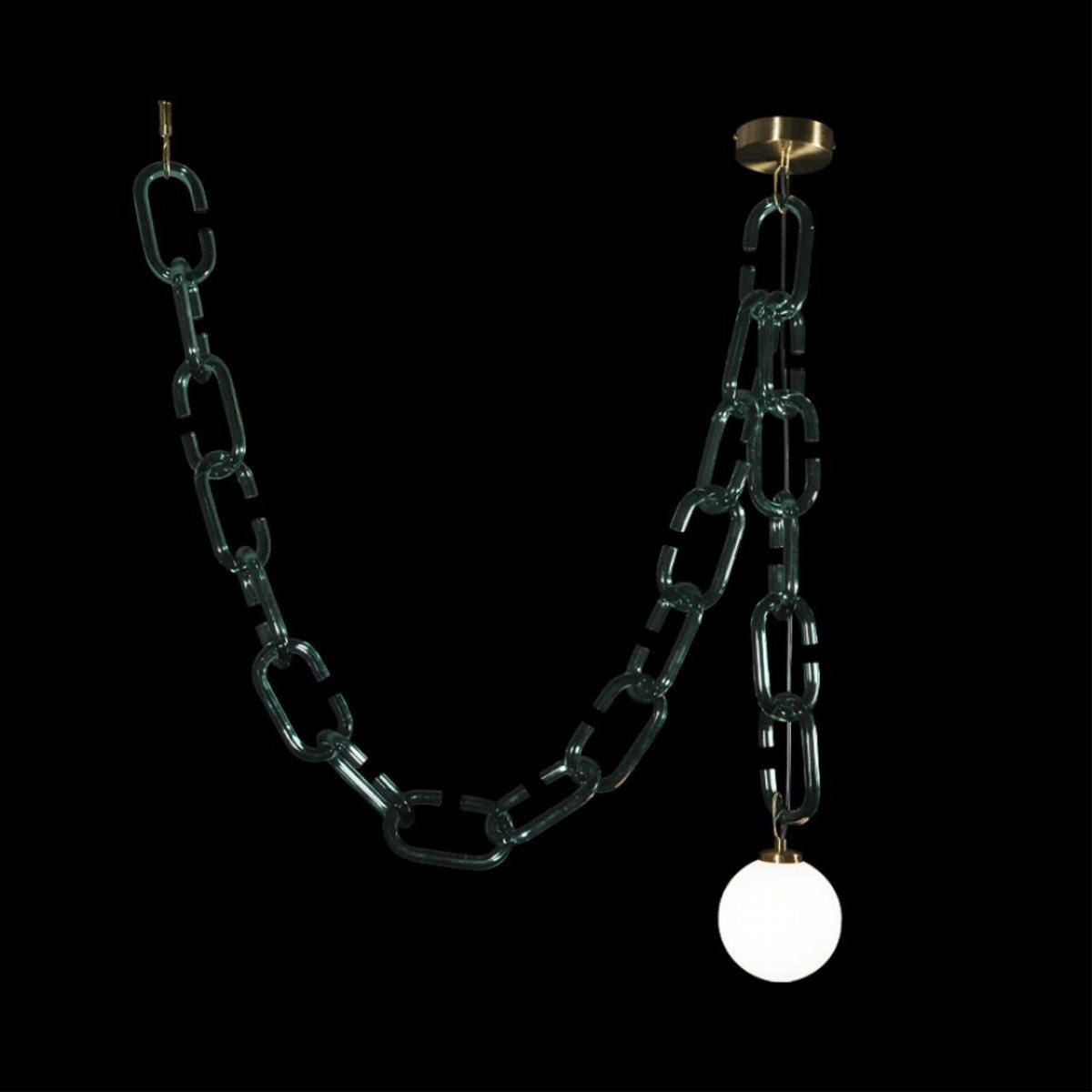 подвесной светильник loft it chain 10128c green