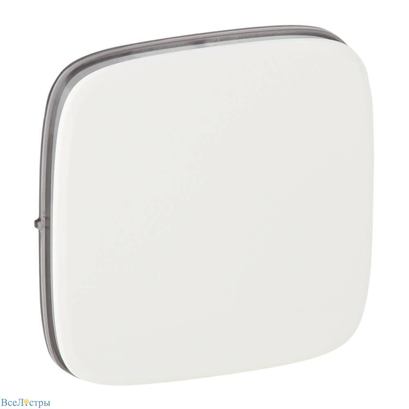 лицевая панель legrand valena allure выключателя одноклавишного белая 755005