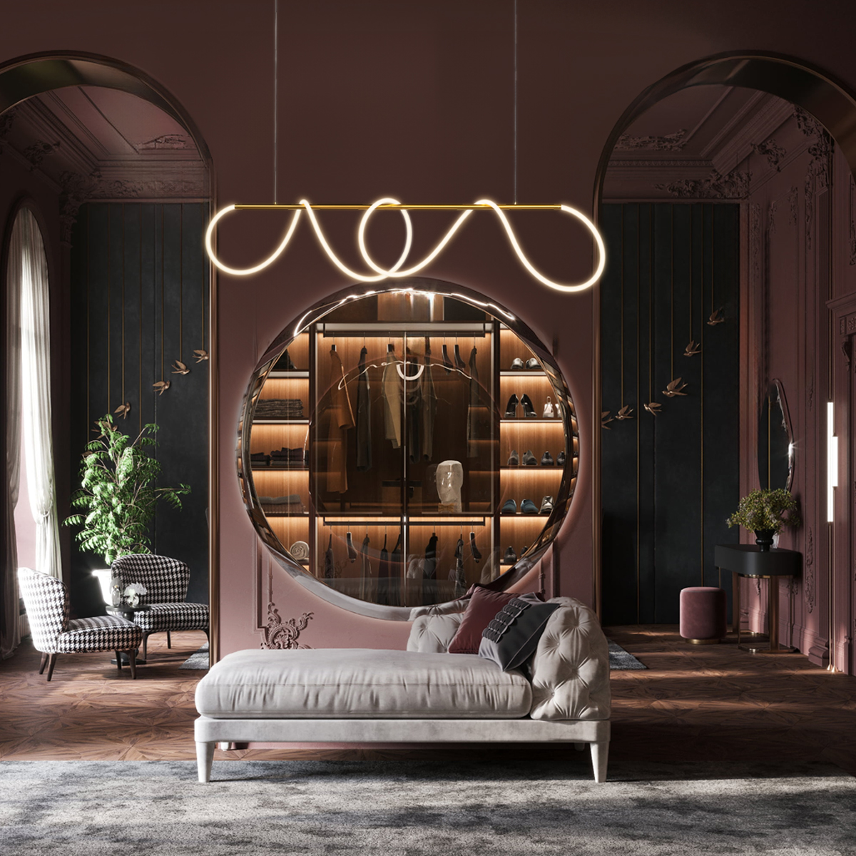 подвесной светильник loft it thread 10388p/b brass