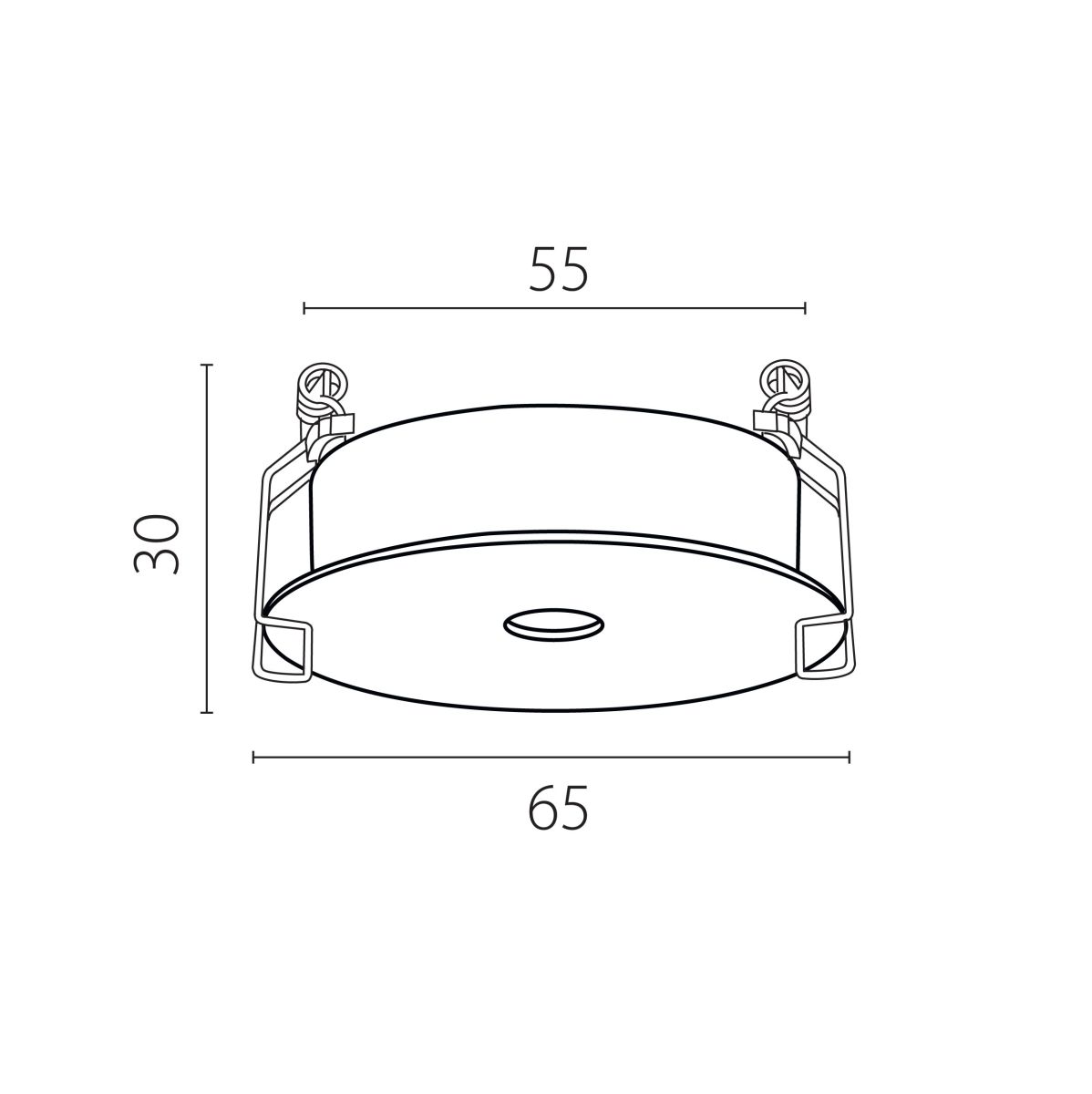 рамка для светильников плоская lightstar spira 0741х6 (d65) 074106-12