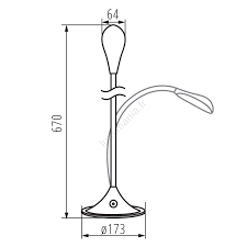 настольная лампа kanlux franco ii led b 22343