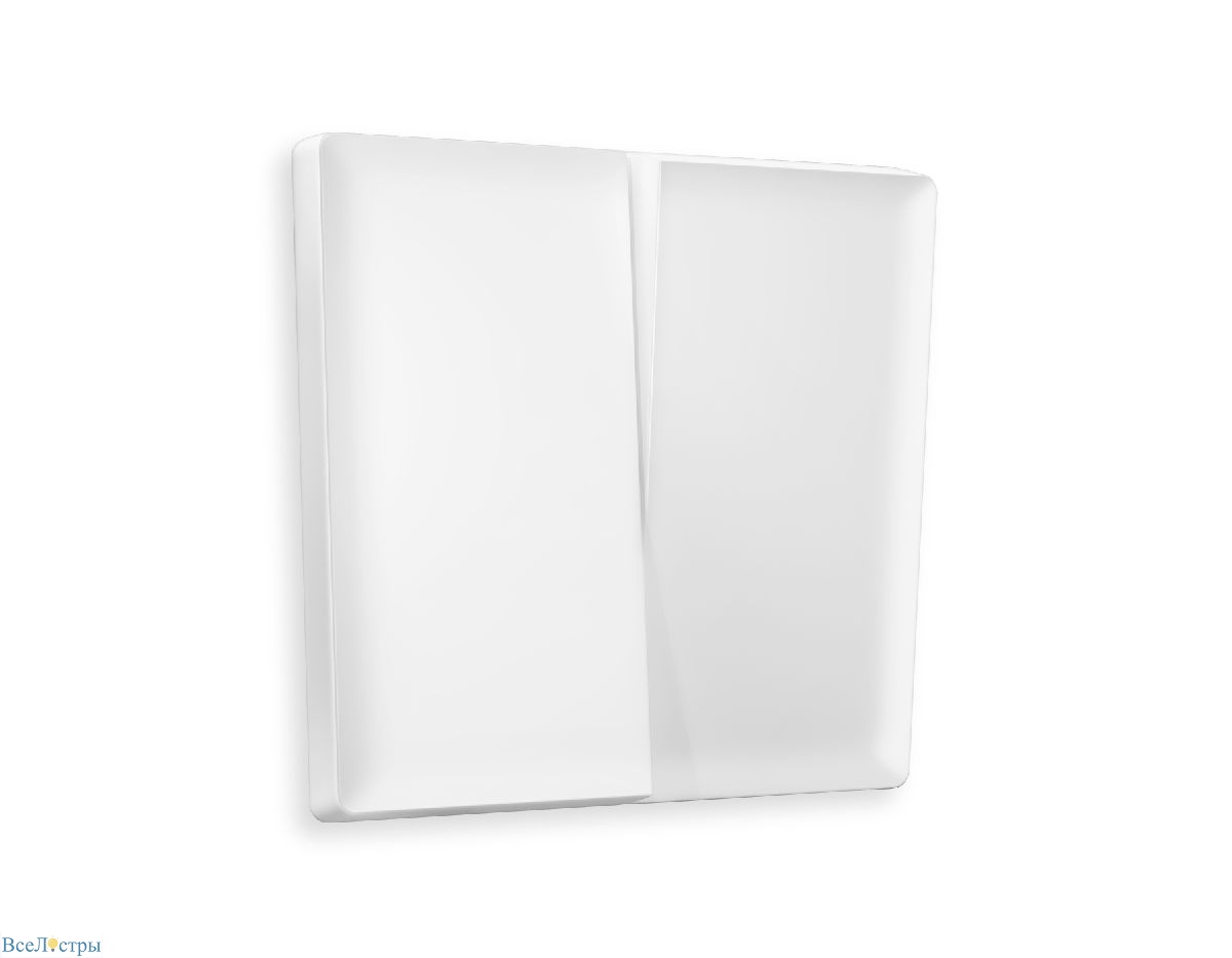 лицевая панель для выключателя двухклавишного ambrella volt alfa ap1230