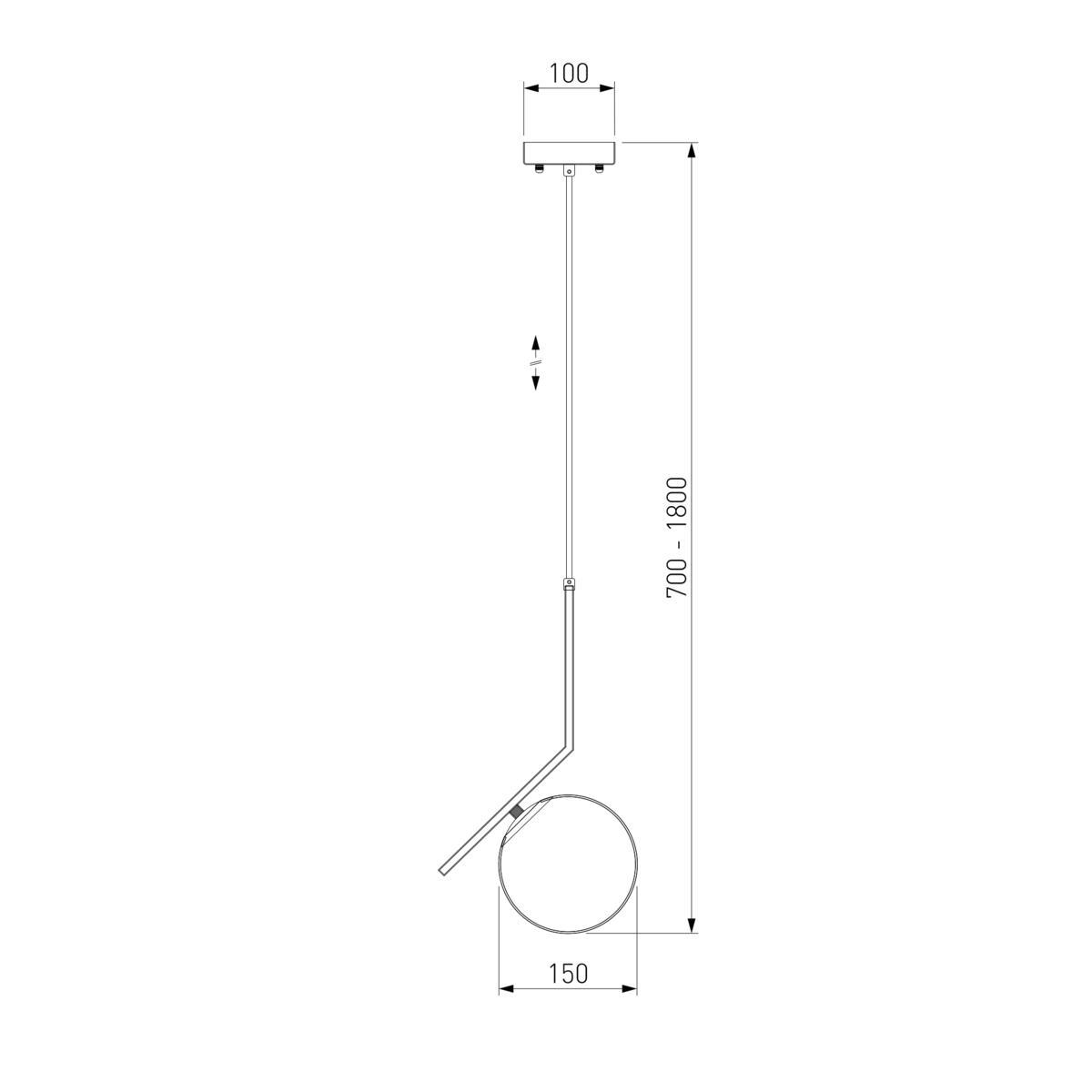 подвесной светильник eurosvet 50159/1 латунь