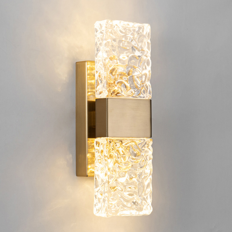 настенный светильник delight wall lamp 88068w gold/clear