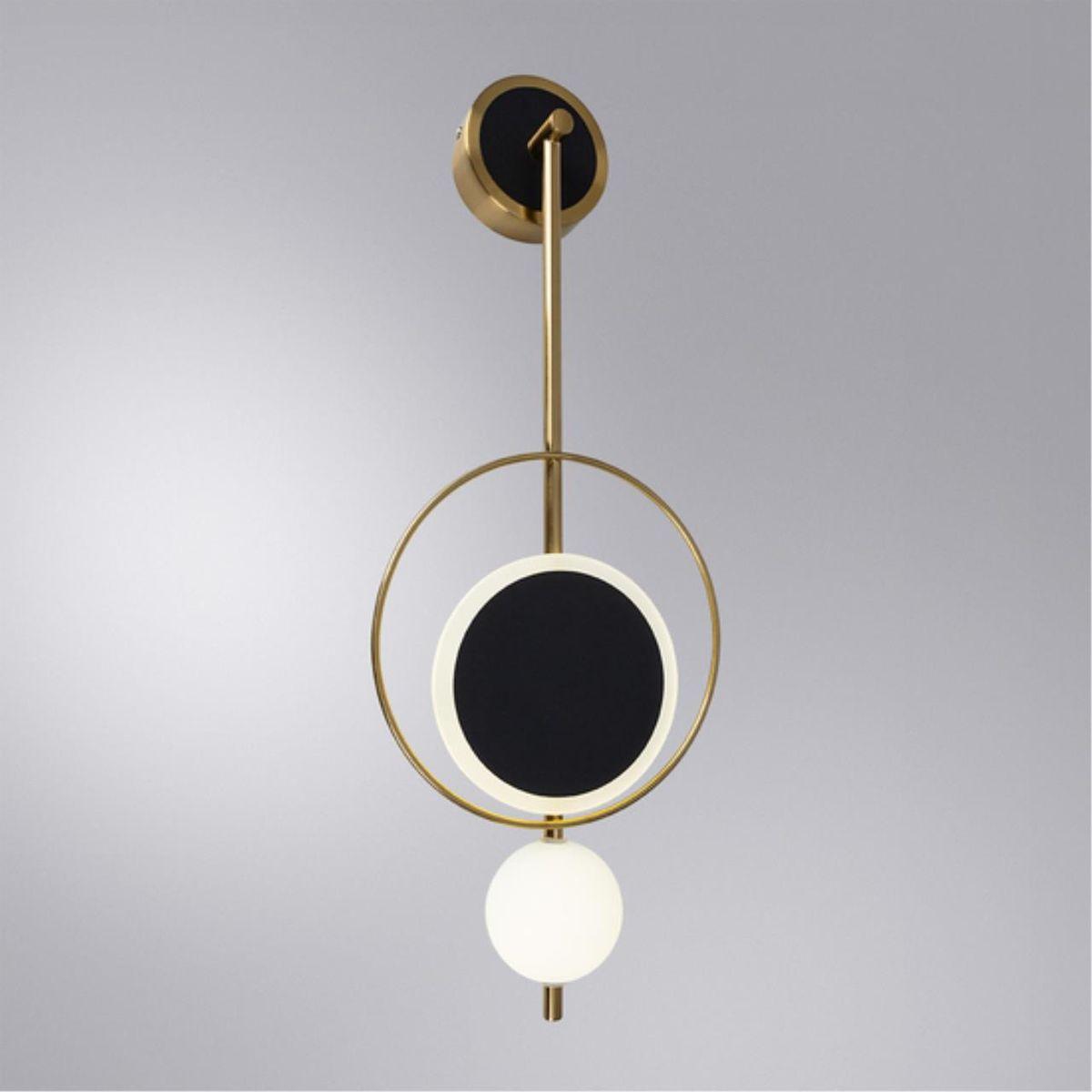 бра arte lamp polaris a2604ap-7bk