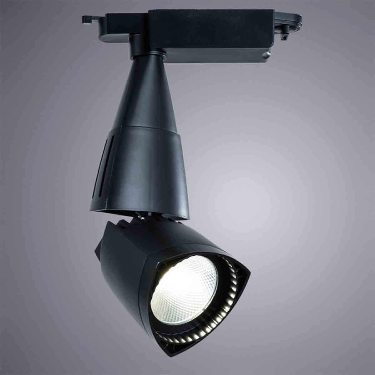 трековый светодиодный светильник arte lamp a3830pl-1bk