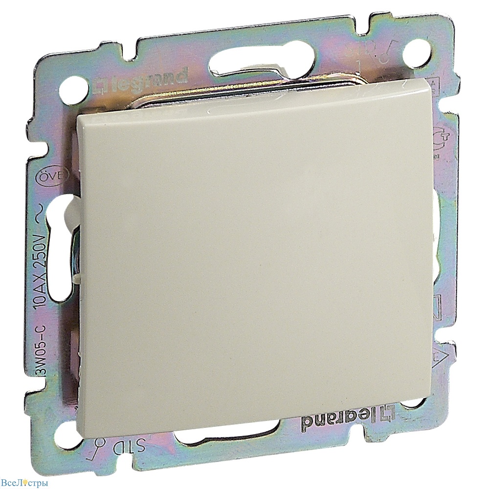 переключатель одноклавишный legrand valena classic 695602