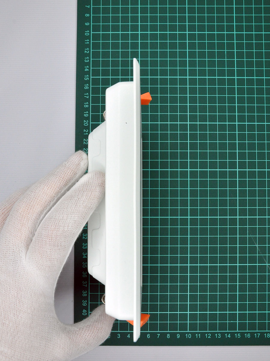 встраиваемый светильник elvan vls-106sq-18w-ww-wh