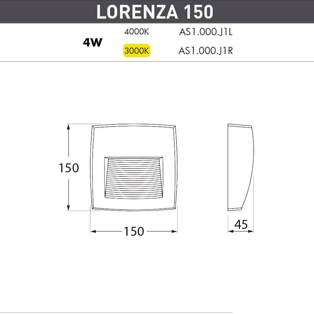 уличный настенный светодиодный светильник fumagalli lorenza as1.000.000.wxj1l