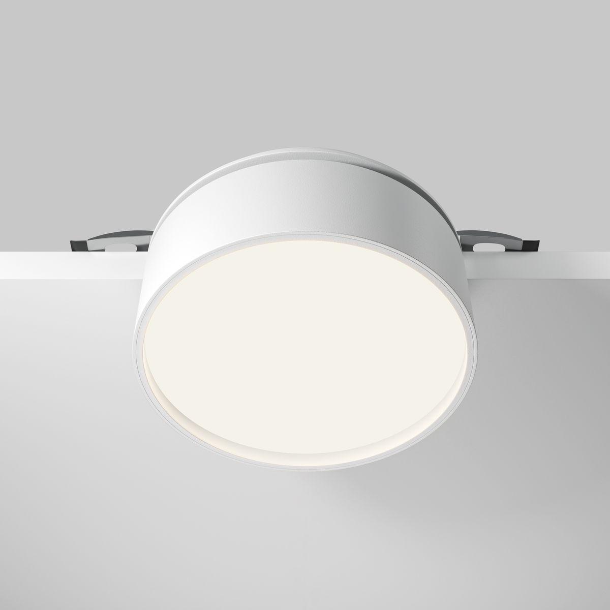 встраиваемый светодиодный спот maytoni technical onda dl024-18w4k-w