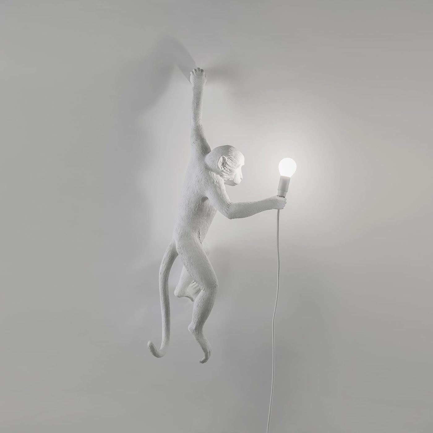 настенный светильник monkey lamp hanging left seletti