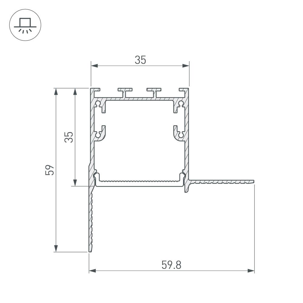 соединитель профиля arlight sl-linia 030100