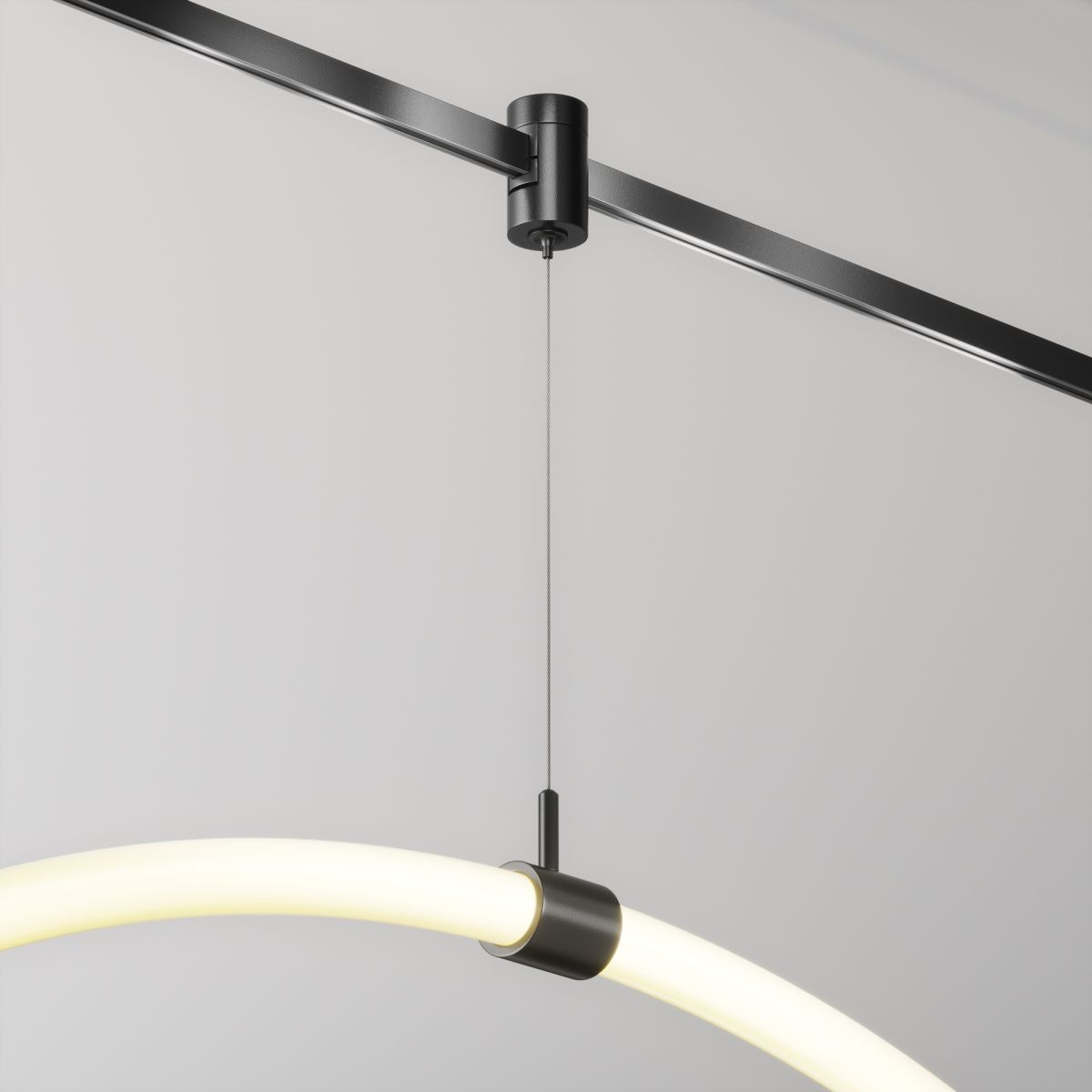 коннектор с тросовым подвесом для магнитного шинопровода maytoni technical tau flarity tra154sw-1b