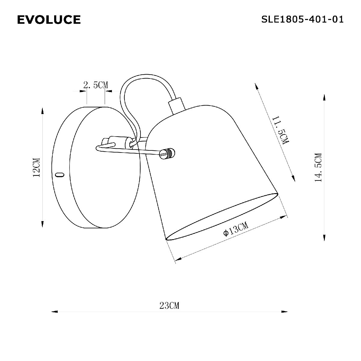 бра evoluce blank sle1805-401-01