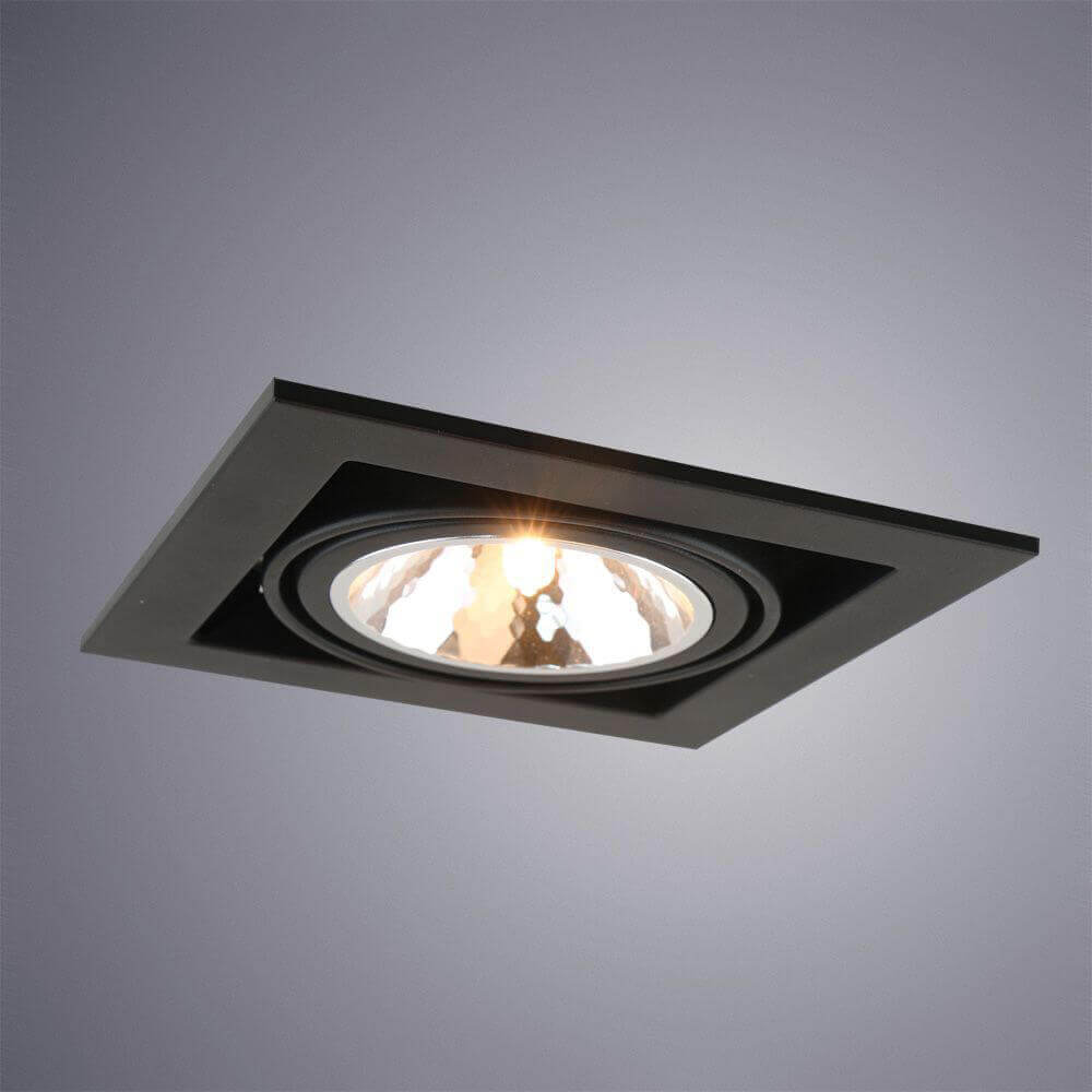 встраиваемый светильник arte lamp cardani semplice a5949pl-1bk