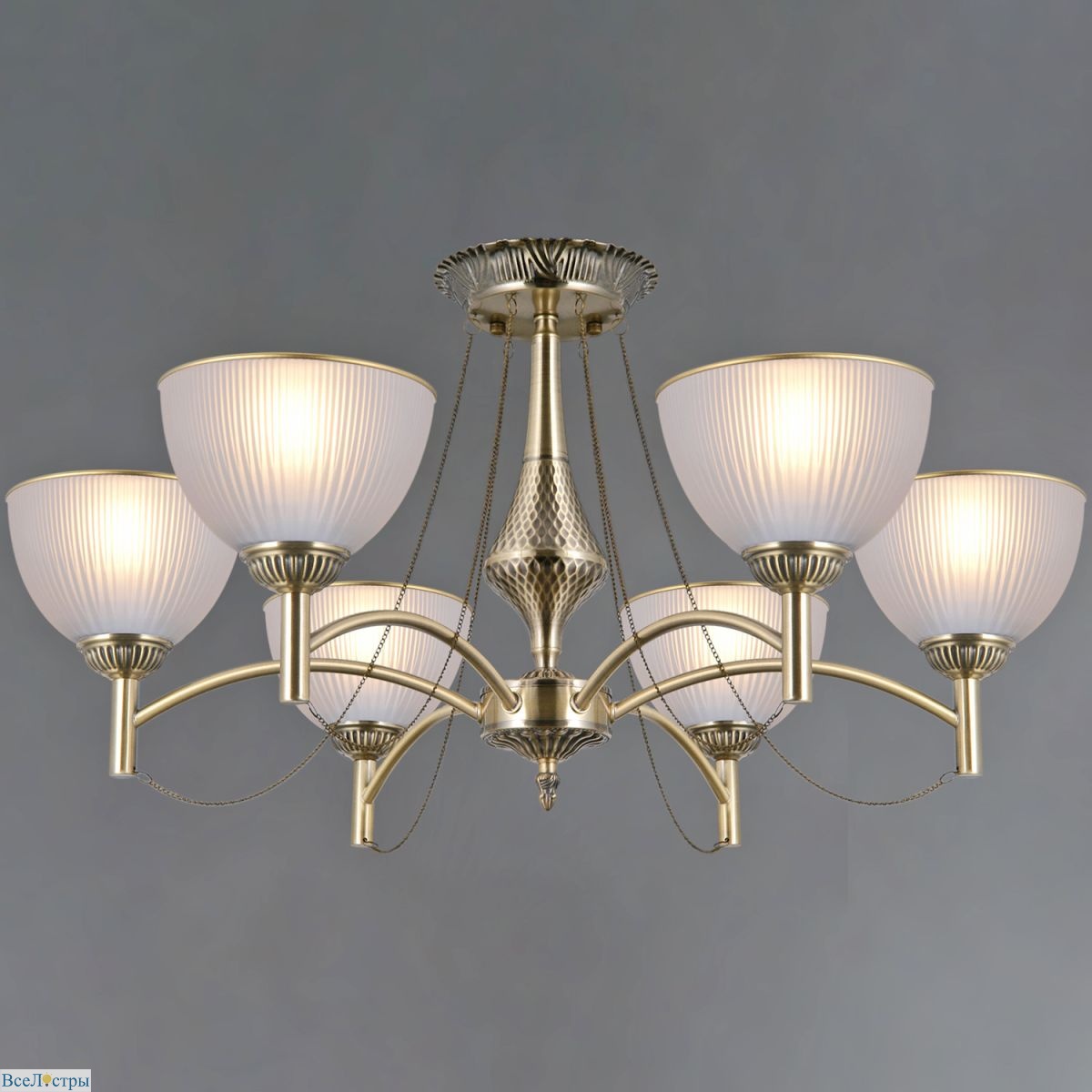 люстра на штанге illumico il0653-6csq-25ab elite