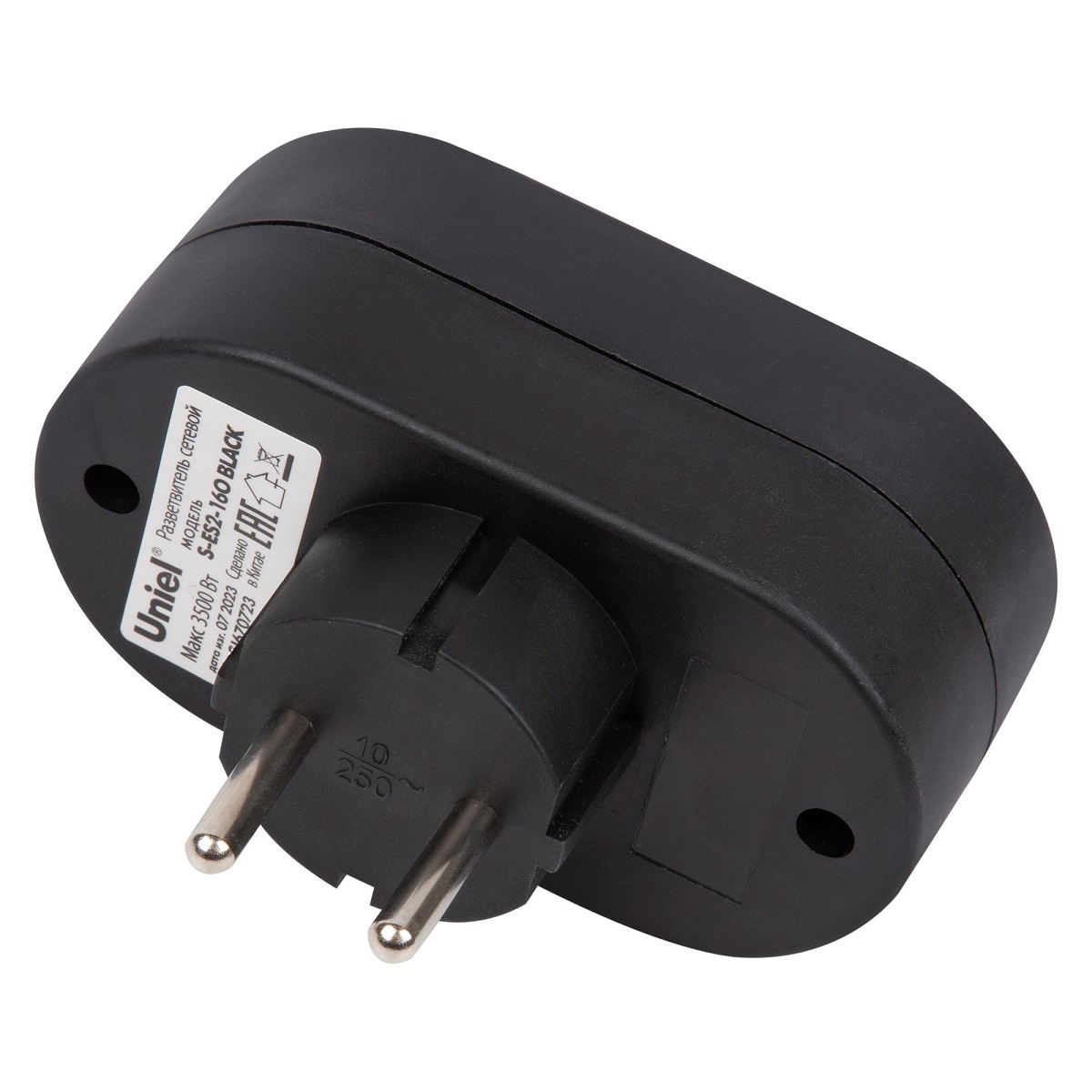 сетевой разветвитель uniel s-es2-16o black ul-00011234