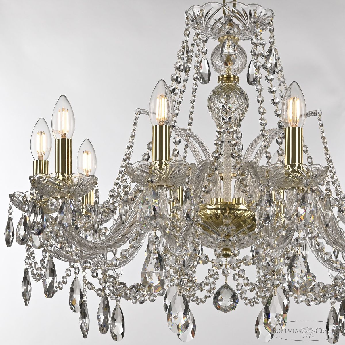 подвесная люстра bohemia ivele crystal 105/10/240 g