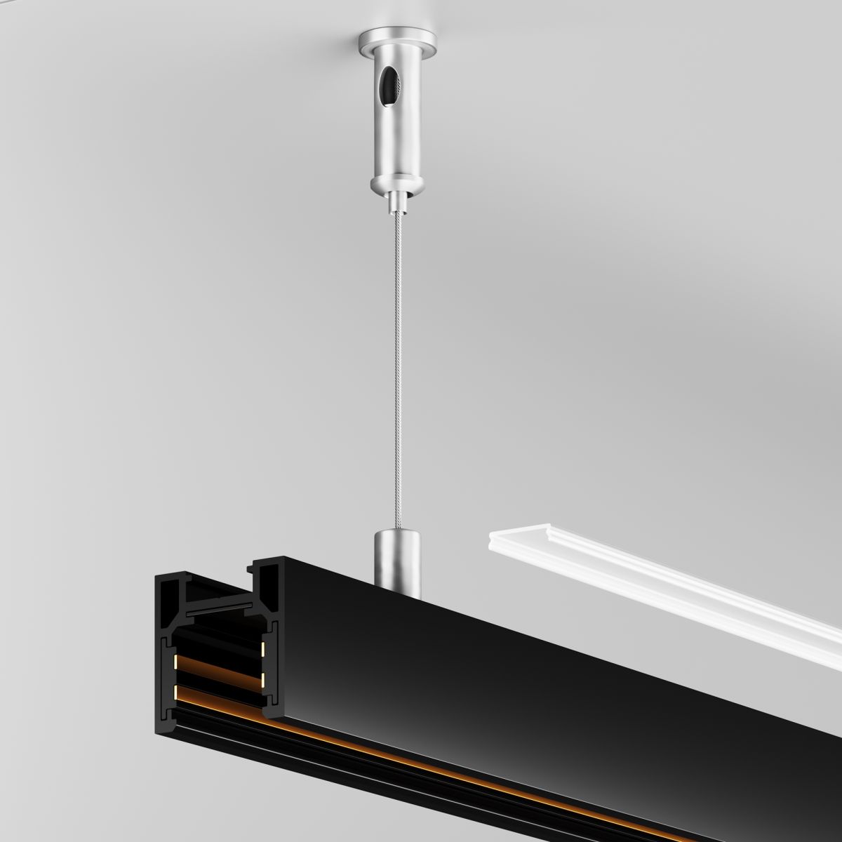 рассеиватель для низкпрофильного накладного шинопровода maytoni technical tramn034dc-2w