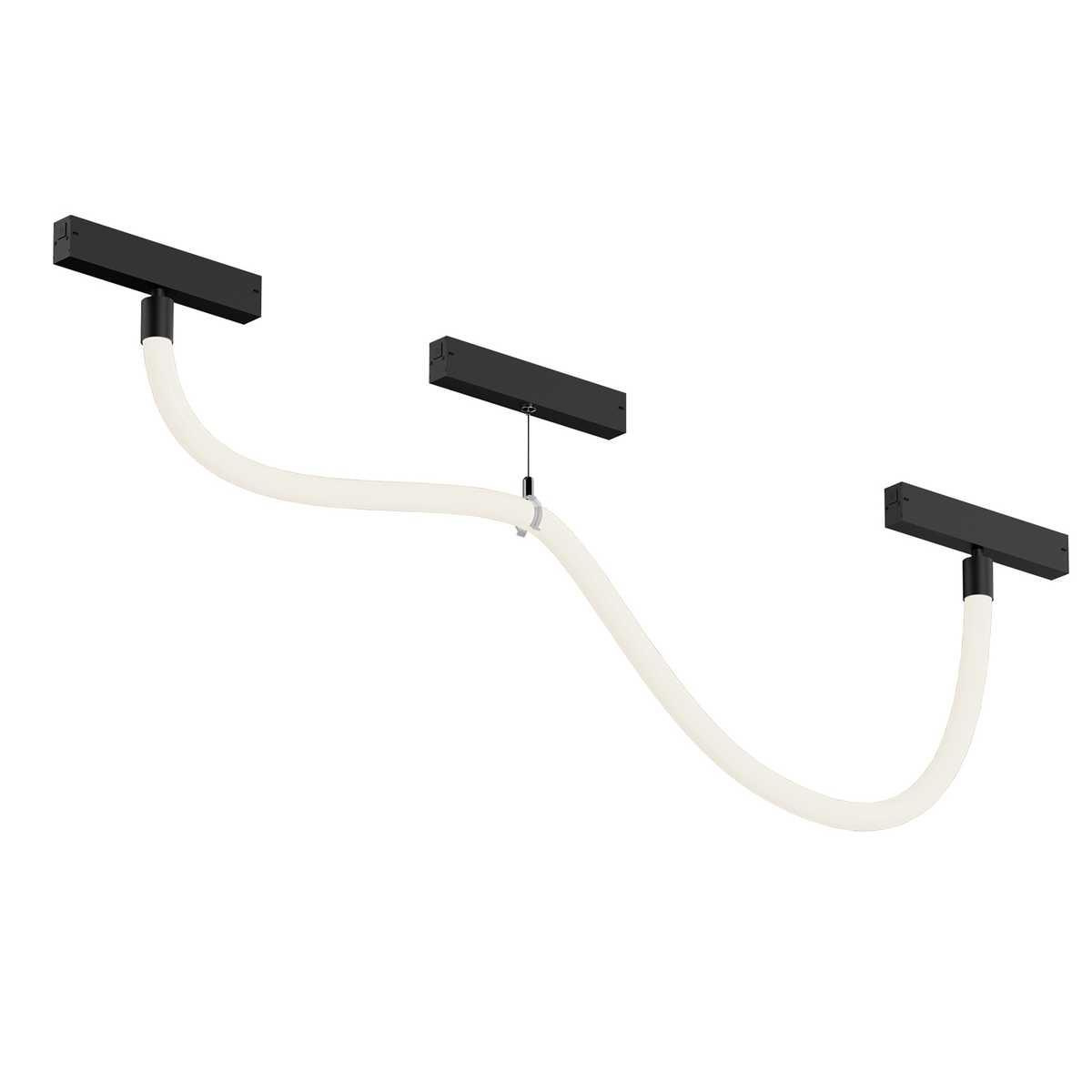 трековый светодиодный светильник denkirs smart ray dk8060-bk