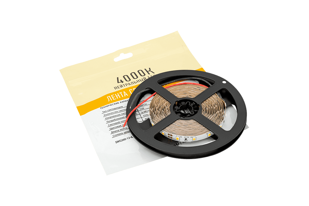 светодиодная лента swg swg260-12-6.3-nw-m 009459