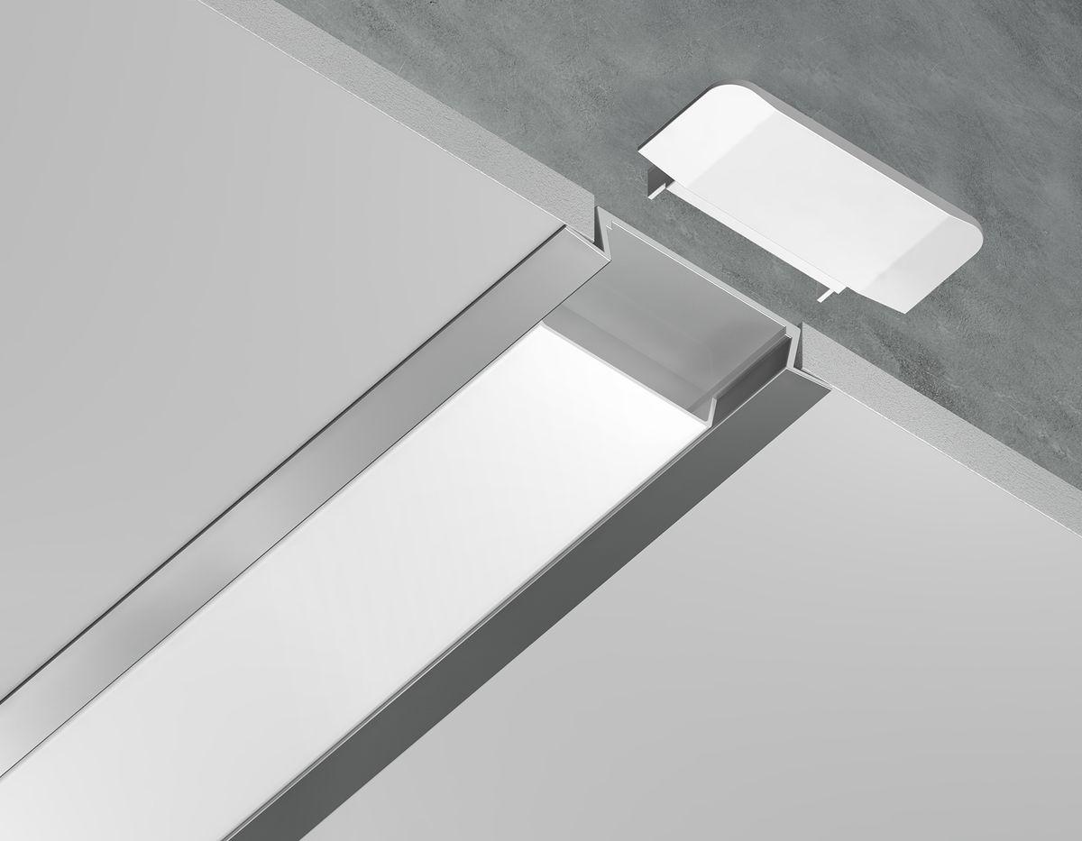 встраиваемый профиль с рассеивателем ambrella illumination gp1100al