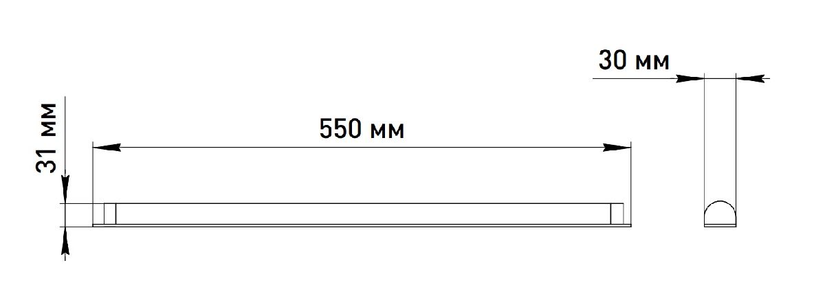 линейный потолочный светильник эра spo-501-m-6k-10 б0061355
