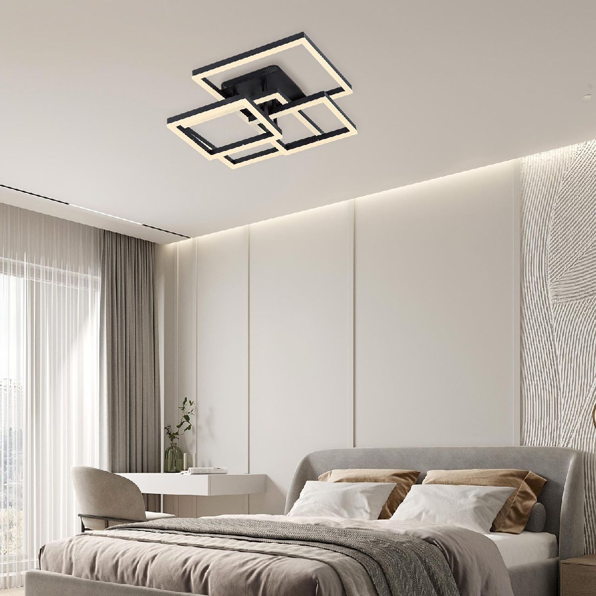 потолочная люстра led4u l11015-4 bk