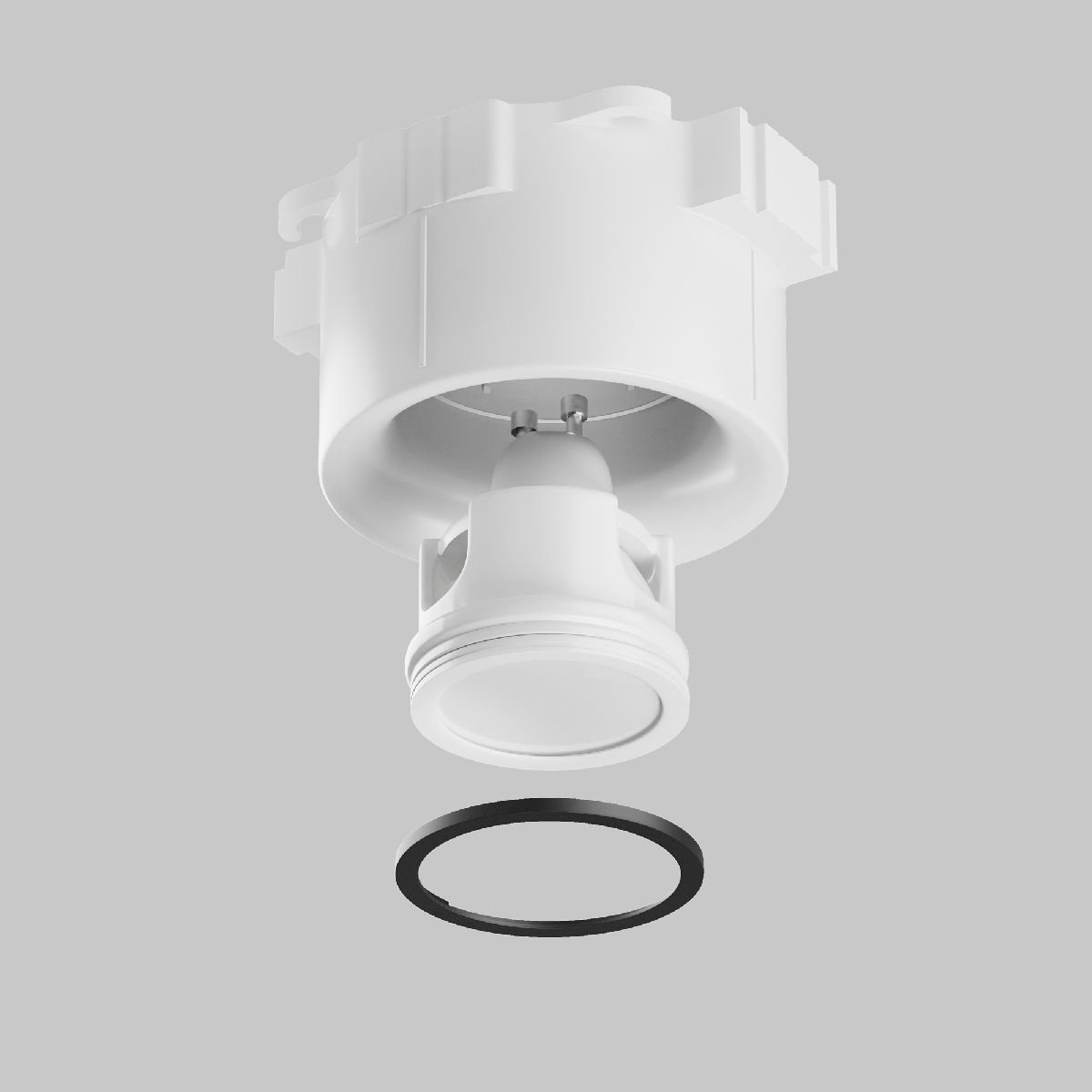 кольцо для встраиваемого светильника maytoni downlight dla110-b