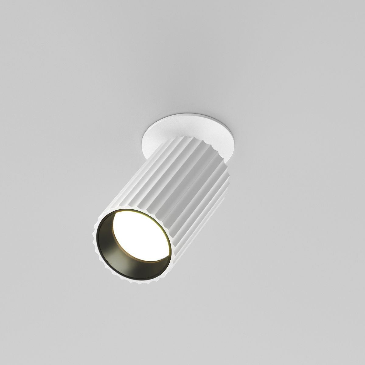 встраиваемый спот maytoni calipso c110cl-01-gu10-w