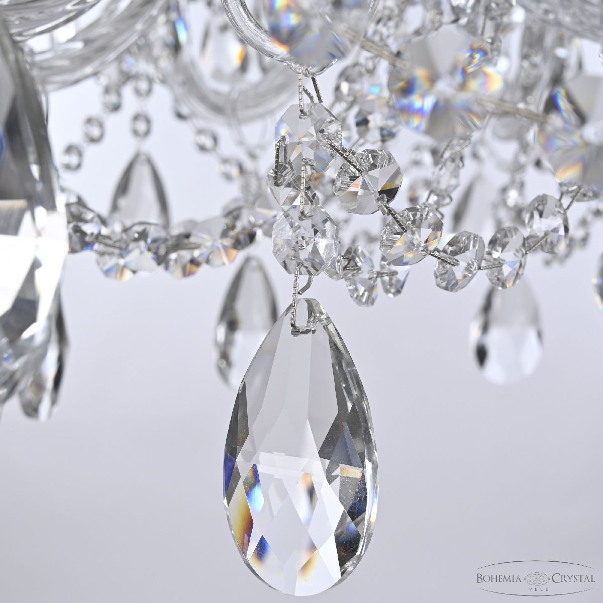 подвесная люстра bohemia ivele crystal 105/10/240 ni