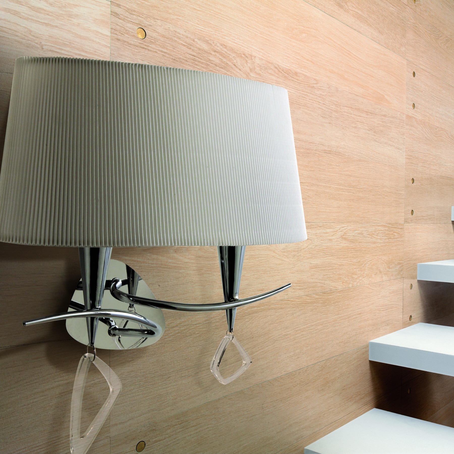 бра mantra mara chrome - white 1648