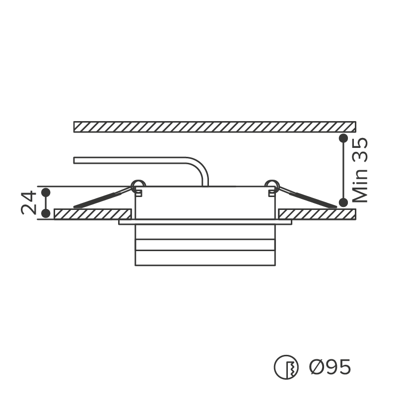 встраиваемый светильник wolta moderno wdl-gx53/01w