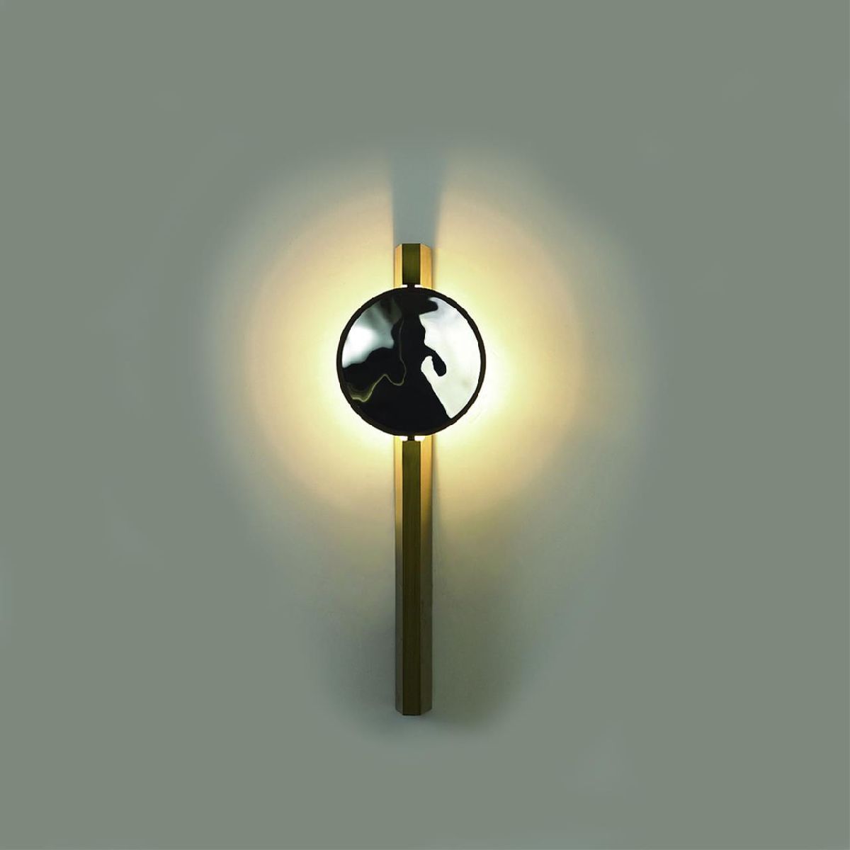 настенный светильник odeon light reflection 7096/3wl